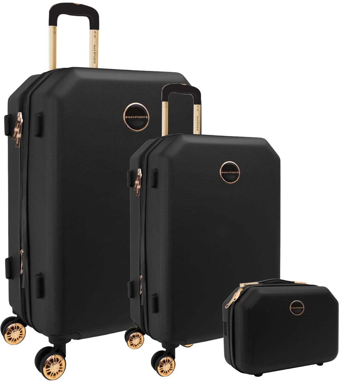 Max Studio The Hexagon ABS 3-Piece Luggage Set