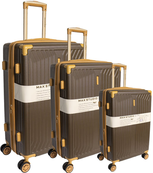 Max Studio The Edin ABS 3-Piece Hard Sided Luggage Set
