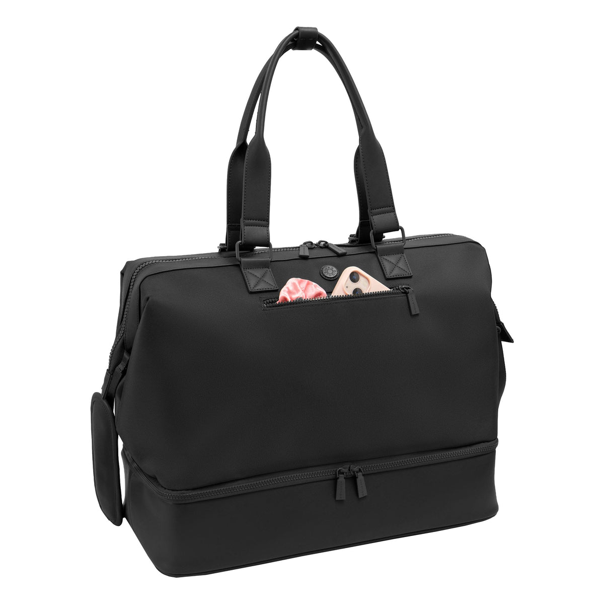 Max Studio The Spencer 20 Inch 1680 Denier Nylon Drop Bottom Weekender Duffle